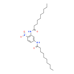 ChemSpider 2D Image | N,N'-(4-Nitro-1,3-phenylene)didecanamide | C26H43N3O4