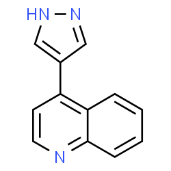 ChemSpider 2D Image | 4-(1H-Pyrazol-4-yl)quinoline | C12H9N3