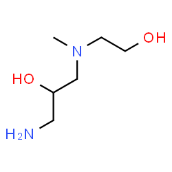 ChemSpider 2D Image | 1-Amino-3-[(2-hydroxyethyl)(methyl)amino]-2-propanol | C6H16N2O2