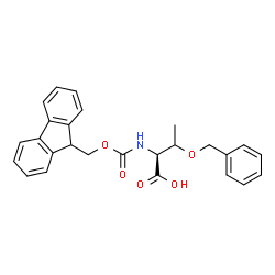 ChemSpider 2D Image | O-Benzyl-N-[(9H-fluoren-9-ylmethoxy)carbonyl]-L-threonine | C26H25NO5