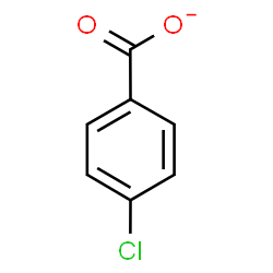 ChemSpider 2D Image | 4-Chlorobenzoate | C7H4ClO2