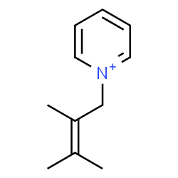 ChemSpider 2D Image | 1-(2,3-Dimethyl-2-buten-1-yl)pyridinium | C11H16N