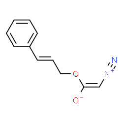 ChemSpider 2D Image | (Z)-2-Diazonio-1-{[(2E)-3-phenyl-2-propen-1-yl]oxy}ethenolate | C11H10N2O2