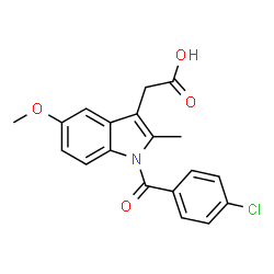 ChemSpider 2D Image | indometacin | C19H16ClNO4