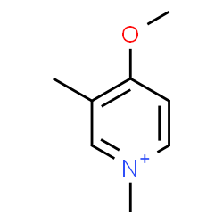 ChemSpider 2D Image | 4-Methoxy-1,3-dimethylpyridinium | C8H12NO
