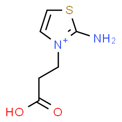 ChemSpider 2D Image | 2-Amino-3-(2-carboxyethyl)-1,3-thiazol-3-ium | C6H9N2O2S
