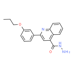 ChemSpider 2D Image | 2-(3-Propoxyphenyl)-4-quinolinecarbohydrazide | C19H19N3O2