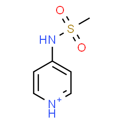ChemSpider 2D Image | 4-[(Methylsulfonyl)amino]pyridinium | C6H9N2O2S