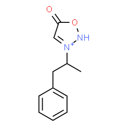 ChemSpider 2D Image | 5-Oxo-3-(1-phenyl-2-propanyl)-2,5-dihydro-1,2,3-oxadiazol-3-ium | C11H13N2O2