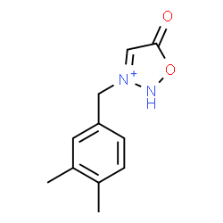 ChemSpider 2D Image | 3-(3,4-Dimethylbenzyl)-5-oxo-2,5-dihydro-1,2,3-oxadiazol-3-ium | C11H13N2O2
