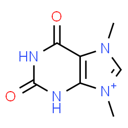 ChemSpider 2D Image | 7,9-Dimethyl-2,6-dioxo-2,3,6,7-tetrahydro-1H-purin-9-ium | C7H9N4O2