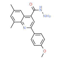 ChemSpider 2D Image | 2-(4-Methoxyphenyl)-6,8-dimethyl-4-quinolinecarbohydrazide | C19H19N3O2
