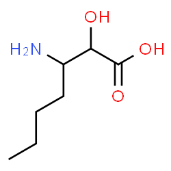 ChemSpider 2D Image | 3-Amino-2-hydroxyheptanoic acid | C7H15NO3