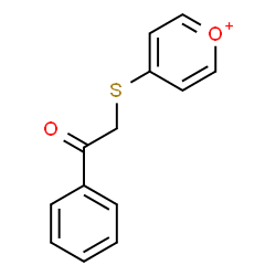 ChemSpider 2D Image | 4-[(2-Oxo-2-phenylethyl)sulfanyl]pyrylium | C13H11O2S