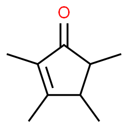 ChemSpider 2D Image | 2,3,4,5-TETRAMETHYL-2-CYCLOPENTENONE | C9H14O