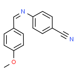 ChemSpider 2D Image | 4-[(Z)-(4-Methoxybenzylidene)amino]benzonitrile | C15H12N2O