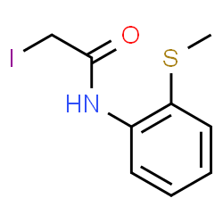 ChemSpider 2D Image | 2-Iodo-N-[2-(methylsulfanyl)phenyl]acetamide | C9H10INOS