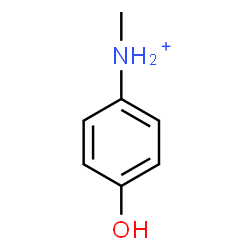 ChemSpider 2D Image | 4-Hydroxy-N-methylanilinium | C7H10NO