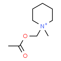 ChemSpider 2D Image | 1-(Acetoxymethyl)-1-methylpiperidinium | C9H18NO2
