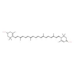ChemSpider 2D Image | (3R,3'R,6R)-4,5-Didehydro-5,6-dihydro-beta,beta-carotene-3,3'-diol | C40H56O2