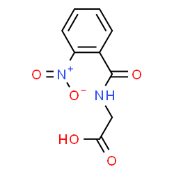 ChemSpider 2D Image | N-(2-Nitrobenzoyl)glycine | C9H8N2O5