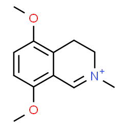 ChemSpider 2D Image | 5,8-Dimethoxy-2-methyl-3,4-dihydroisoquinolinium | C12H16NO2