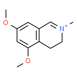 ChemSpider 2D Image | 5,7-Dimethoxy-2-methyl-3,4-dihydroisoquinolinium | C12H16NO2