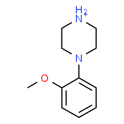 ChemSpider 2D Image | 4-(2-Methoxyphenyl)piperazin-1-ium | C11H17N2O