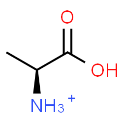 ChemSpider 2D Image | (1S)-1-Carboxyethanaminium | C3H8NO2