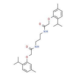ChemSpider 2D Image | N,N'-1,3-Propanediylbis[2-(2-isopropyl-5-methylphenoxy)acetamide] | C27H38N2O4