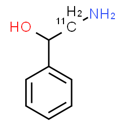 ChemSpider 2D Image | 2-Amino-1-phenyl(2-~11~C)ethanol | C711CH11NO