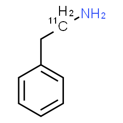 ChemSpider 2D Image | 2-Phenyl(1-~11~C)ethanamine | C711CH11N