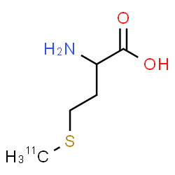 ChemSpider 2D Image | METHIONINE C-11 | C411CH11NO2S