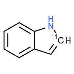 ChemSpider 2D Image | (2-~11~C)-1H-Indole | C711CH7N