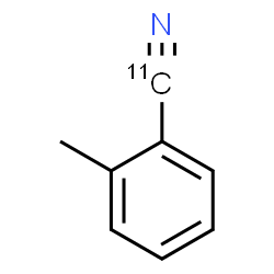 ChemSpider 2D Image | 2-Methyl(cyano-~11~C)benzonitrile | C711CH7N