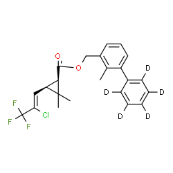 ChemSpider 2D Image | Bifenthrin-D5 | C23H17D5ClF3O2
