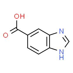 ChemSpider 2D Image | 5-Benzimidazolecarboxylic Acid | C8H6N2O2