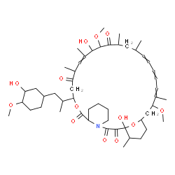 ChemSpider 2D Image | 1,18-Dihydroxy-12-[1-(3-hydroxy-4-methoxycyclohexyl)-2-propanyl]-19,30-dimethoxy-15,17,21,23,29,35-hexamethyl-11,36-dioxa-4-azatricyclo[30.3.1.0~4,9~]hexatriaconta-16,24,26,28-tetraene-2,3,10,14,20-pe
ntone | C51H79NO13