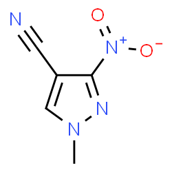 ChemSpider 2D Image | 1-Methyl-3-nitro-1H-pyrazole-4-carbonitrile | C5H4N4O2