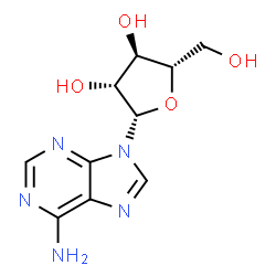 ChemSpider 2D Image | 9-Î²-L-Arabinofuranosyl-9H-purin-6-amine | C10H13N5O4
