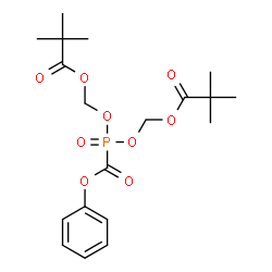 ChemSpider 2D Image | [(Phenoxycarbonyl)phosphoryl]bis(oxymethylene) bis(2,2-dimethylpropanoate) | C19H27O9P
