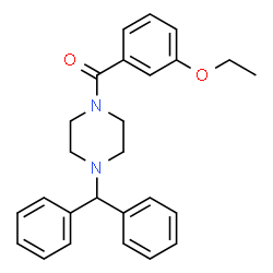 ChemSpider 2D Image | [4-(Diphenylmethyl)-1-piperazinyl](3-ethoxyphenyl)methanone | C26H28N2O2