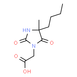 ChemSpider 2D Image | (4-Butyl-4-methyl-2,5-dioxo-1-imidazolidinyl)acetic acid | C10H16N2O4