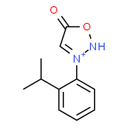 ChemSpider 2D Image | 3-(2-Isopropylphenyl)-5-oxo-2,5-dihydro-1,2,3-oxadiazol-3-ium | C11H13N2O2