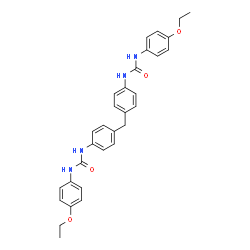ChemSpider 2D Image | 1,1'-(Methylenedi-4,1-phenylene)bis[3-(4-ethoxyphenyl)urea] | C31H32N4O4