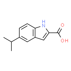 ChemSpider 2D Image | 5-Isopropyl-1H-indole-2-carboxylic acid | C12H13NO2
