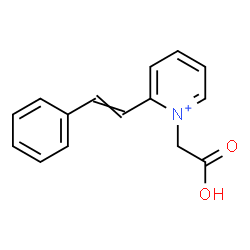 ChemSpider 2D Image | 1-(Carboxymethyl)-2-(2-phenylvinyl)pyridinium | C15H14NO2