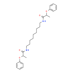 ChemSpider 2D Image | N,N'-1,9-Nonanediylbis(2-phenoxypropanamide) | C27H38N2O4