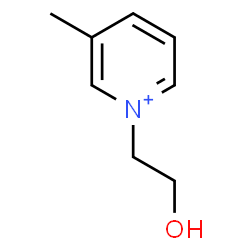 ChemSpider 2D Image | 1-(2-Hydroxyethyl)-3-methylpyridinium | C8H12NO