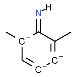 ChemSpider 2D Image | (5Z)-5-Imino-4,6-dimethyl-2,6-cyclohexadiene-1,2,4-triide | C8H8N